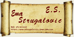 Ema Strugalović vizit kartica